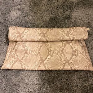 Faux Python Print Clutch